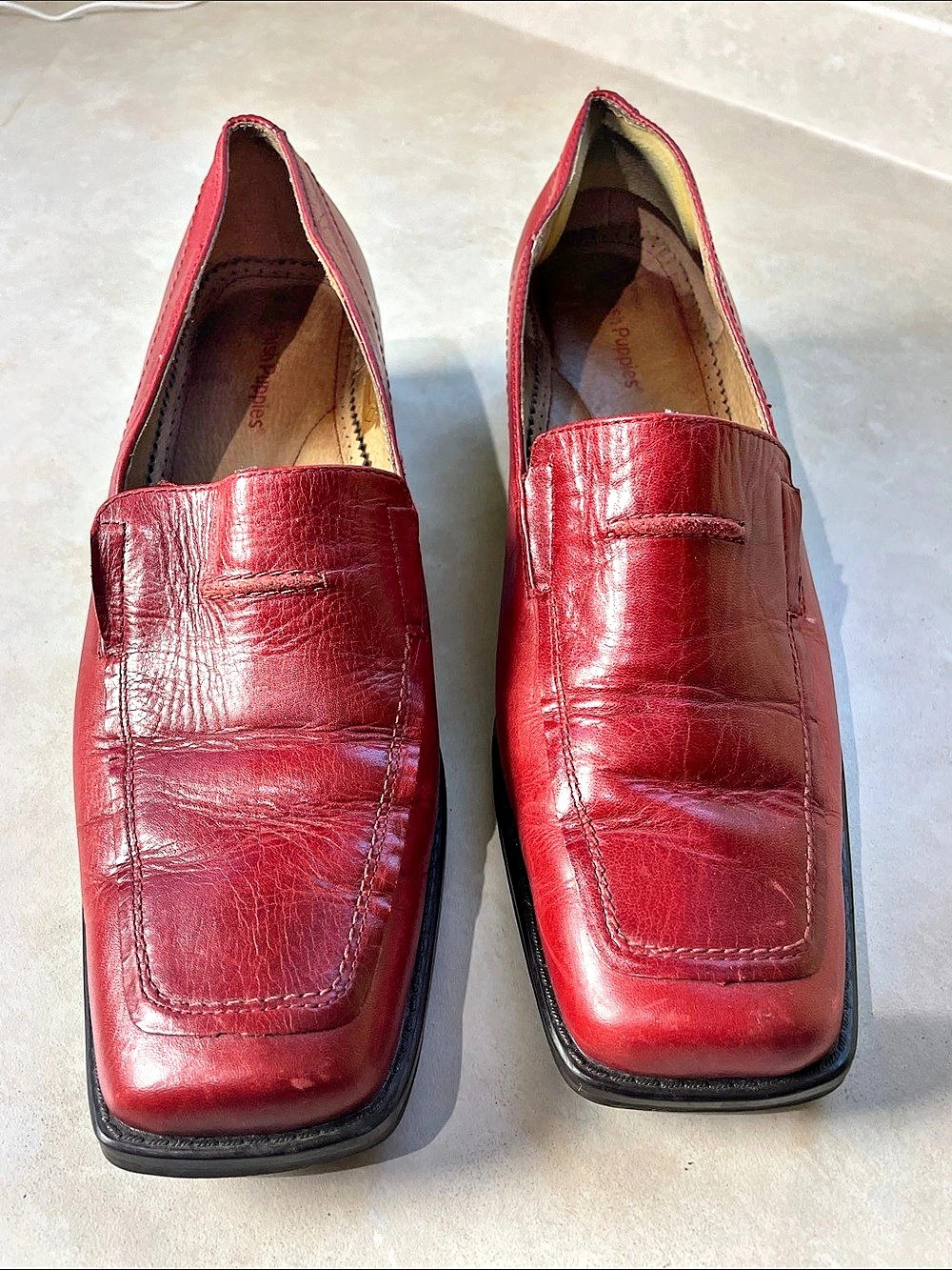 Hush Puppies Red Penny Loafers US Size 9M